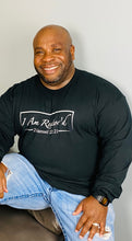 Load image into Gallery viewer, I Am Restor'd Men Long Sleeve Black Shirts
